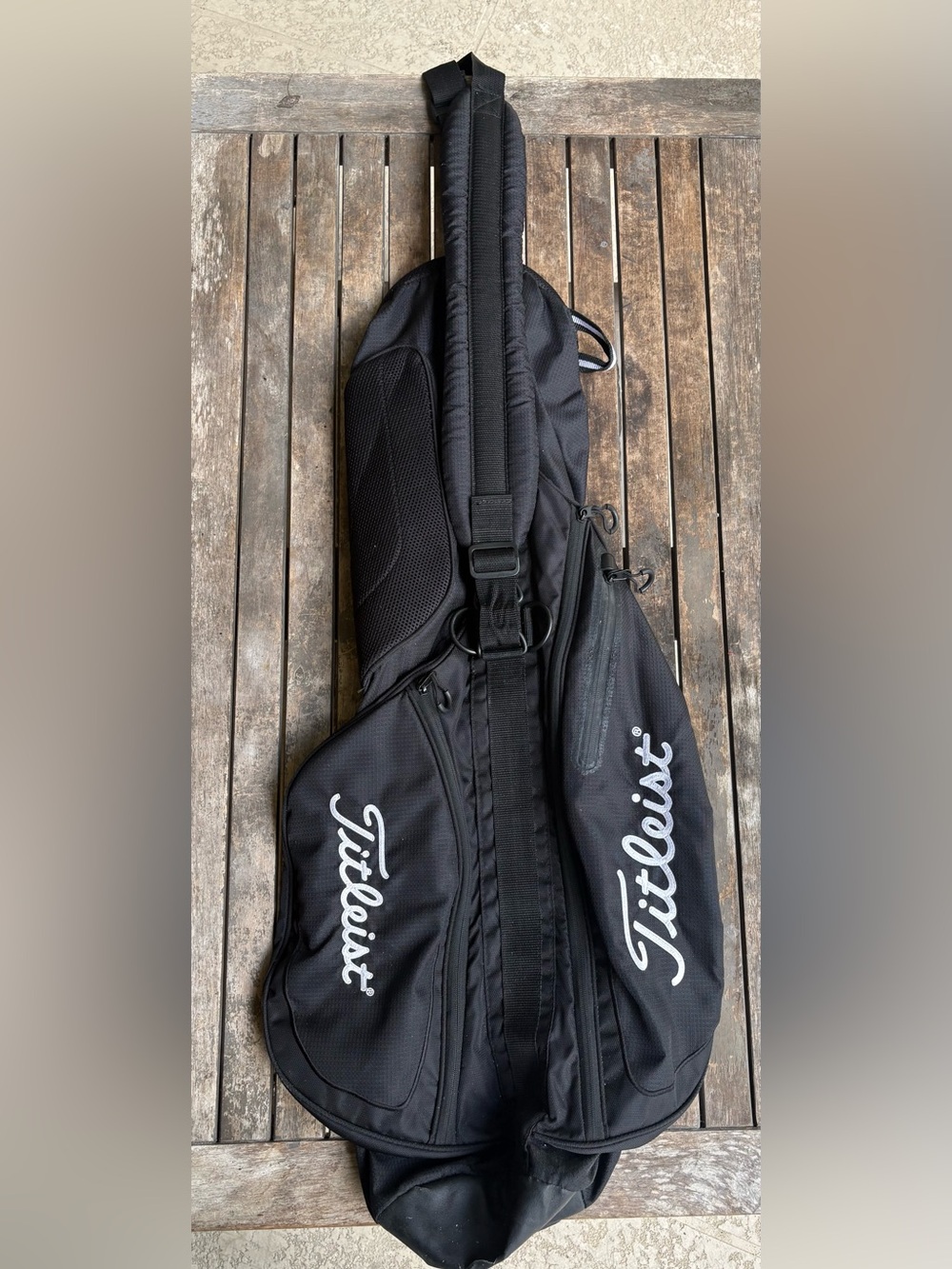 Titleist Black Sunday Carry Golf Bag 2-Way Multiple Pockets